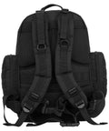 Back view of Military Inspired Tactical Diaper Backpack For Dads With 24L Capacity Water Resistant 600D Polyester, showing straps and details