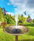 1W Solar Bird Bath Fountain Pump For Bird Bath Garden Pond Pool Outdoor Free Standing Floating Solar Powered Water Pump That Runs In Direct Sun With 50 To 70 Cm Spray And Attracts Hummingbirds And Wildlife Easy Setup in sunlit garden