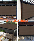 Sun Shade Cloth With Grommets For Patio And Pergola Three By Three Feet Provides Ninety Percent UV Protection in outdoor setup