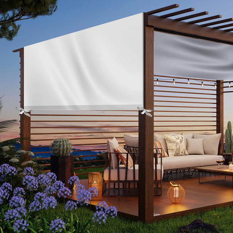 Universal Pergola Replacement Canopy Outdoor Shade Cover Waterproof Shade Top Cover For Patio Porch Backyard 12 X 10 Ft Beige No Fuss Easy Install With Adjustable Tie Down Straps UV Resistant All Weather Durability