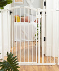 Extra Tall And Wide Safety Gate For Pets And Kids Fits 29 To 53 Inch Openings And Stands 38 Inches Tall No Drill Or Hardware Needed Mount On Wall