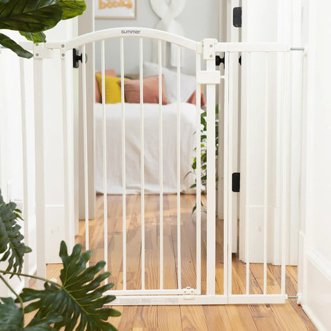 Extra Tall And Wide Safety Gate For Pets And Kids Fits 29 To 53 Inch Openings And Stands 38 Inches Tall No Drill Or Hardware Needed Mount On Wall