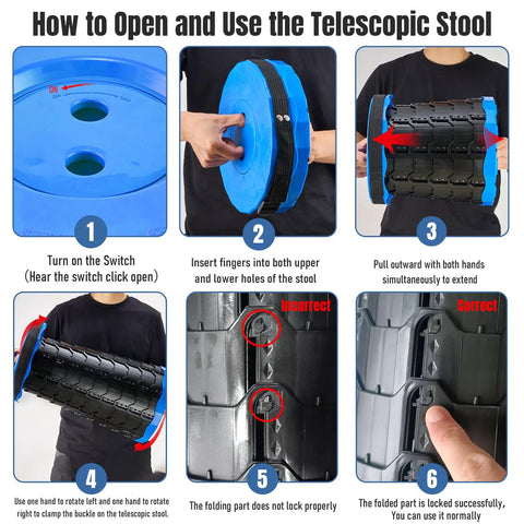 Instructions for using Upgraded Foldable Stool Set Of 2 Portable Collapsible Chair For Fishing And Outdoor Adventures