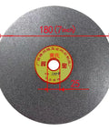 Diamond Grinding And Polishing Disc Electroplated 180mm 7 Inch Arbor Hole 25mm 240 Grit front view