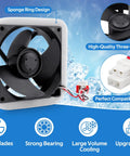 Upgraded OEM Beefed Up Refrigerator Evaporator Fan Motor With Sponge For Quiet Operation and Noise Reduction Replacement DA81-06013A