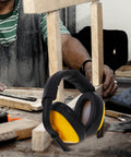 Adjustable Yellow Noise Blocking Ear Defenders For Shooting And Industrial Jobs With Slap Up Soundproof Earmuffs for woodworking.
