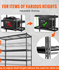 Beefy 5 Tier Adjustable Storage Shelving Unit Black With 2000 Lb Capacity Ideal For Garage Workshop Or Warehouse Organization And Heavy Duty Steel Load Bearing Rack adjustable shelves for items of various heights
