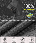 Black Hooded Packable Unisex Rain Poncho With Front Pocket Ultra Lightweight Waterproof Raincoat showcasing waterproof fabric.