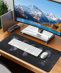 World Map Themed Go To Gaming Mouse Pad For Desk And Keyboard, Large 31.5 Inch By 11.8 Inch, Non Slip Base, Black desk setup.