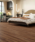 Hilarious 36 Pack Peel And Stick Waterproof Wood Grain Vinyl Flooring Tiles 54 Sq Ft Self Adhesive Rigid Core Plank in bedroom