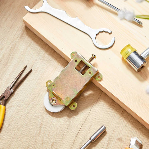 8 Piece Replacement Set Of Sliding Closet Door Rollers Two And A Half Inch Mounting With One And A Half Inch Nylon Concave Ball Bearing Wheels For Sliding Glass Doors And Screen Door Hardware Fits among tools