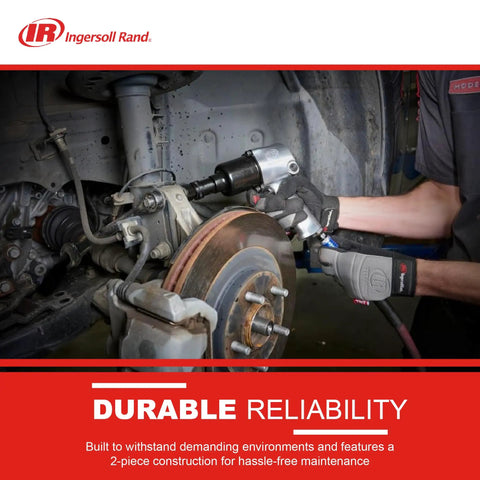 Mechanic using 231C Half Inch Drive Air Impact Wrench With Beefy 600 Ft Lbs Torque, 8000 RPM, Twin Hammer on car wheel