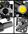 Close-up of Hydraulic Power Brake Booster For Chevy Silverado 2500 HD And GMC Sierra 2500 HD 2007-2010, bolt connections visible.
