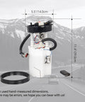 Electric Fuel Pump Assembly For 1996 Jeep Grand Cherokee 4.0L Six And 5.2L V8 Replaces OE E7099M with dimensions