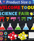 Totally Kid Friendly Fair Themed Bulletin Board Kit With 3D Balloons And Welcome Sign Chemistry Flask Cutouts Colorful Classroom Decor