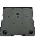 Crush Proof Hydroformed Aluminum Skid Plates For Tesla Model Y Front And Rear With Thick Acoustic Foam To Zero Out Road Noise And Shield Critical Axles During Rough Drives 2020 To 2025, underside view