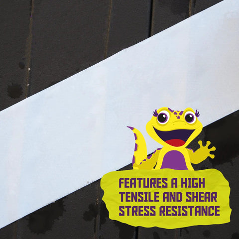Beast Tough White Duct Tape 3 Inch By 30 Yard Heavy Duty Waterproof Tape on wet surface showing tensile resistance