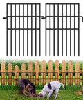 No Dig Animal Barrier Fence Kit With 25 Panels Measuring 17 Inches High And 27 Feet Long Garden Fence Border For Rabbits And Dogs Rustproof Metal