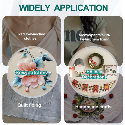 Top Shelf Clothing Stitch Gun Kit With No Sweat Quick Fix Sewing Tool For Hemming Tagging And Quilting Includes Protective Hard Shell Case And Five Thousand Colorcoded T Staples For Every Wardrobe Game Changer Mission application examples for garment and craft fixing.