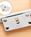 Smooth Sliding Cabinet Door Hardware Set With Durable Stainless Steel Single Wheel Rollers And Zinc Alloy Pulley Track For Effortless Closet Wardrobe Upgrades Top And Bottom Replacement Parts For Your Home Furniture In Sleek Silver Finish Kickass Build