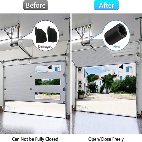 Garage Door Opener Screw Drive Coupler Kit 4 Pack For DIY Fix When Motor Runs But Shaft Won't Turn, Compatible With Most Openers, Easy Install And Reliable Repair, 0.8 in ID