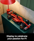 Ferrari SF-24 F1 Car Model Kit For Adults Ages 18 And Up With Realistic Suspension And Working Functions For Display on table