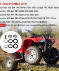 Honda Front Wheel Bearings Seals Kit For FourTrax 300 350 400 420 4x4 ATVs Replacement OEM Seals For Easy Install
