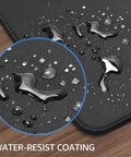 Close-up of Gigantic Gaming Mouse Pad Desk Mat 31.5 Inch By 11.8 Inch with water-resistant coating visible on surface