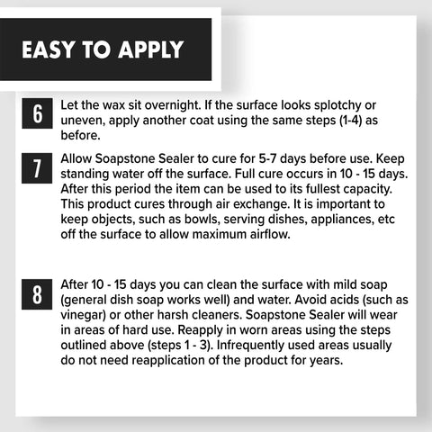 Natural Stone Sealer For Concrete Granite Marble Slate Countertop Protector Food Safe Straight Up Matte Finish application instructions.