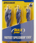 IRWIN Speedbor wood drill bit set, 3-piece (1 in, 3/4 in, 5/8 in), front view with blue and yellow packaging