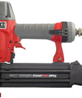 FinishPro 18MG 18-Gauge Brad Nailer Two And One Eighth Inch Magnesium Body ProSeries Oil Free Motor, side view