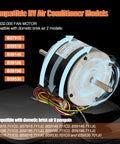 RV Brisk Air II Fan Motor Replacement One Quarter Horsepower Three Speed Genteq F48AF70A61 OEM Compatible