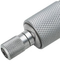 Close-up of knurled handle and ratchet stop from Pro Grade Outside Micrometer Set 0 To 4 Inches With Microfine 0.0001 Inch Readings