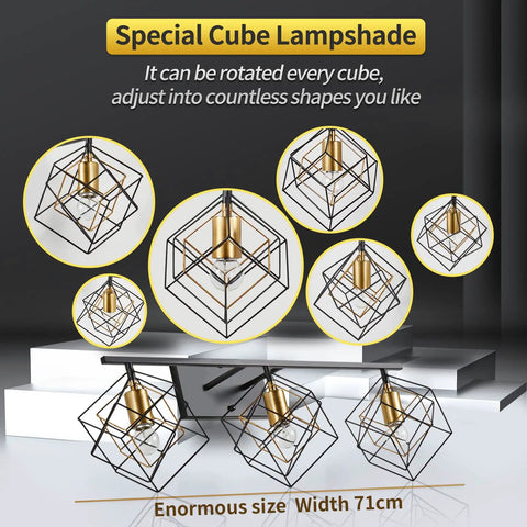 Rotatable 3 Cube Shade Vanity Light For Bathroom Over Mirror Mount Dope Matte Black Wall Fixture Industrial Style feature