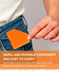 Person holding Two Piece Caulking Tool Set Silicone Sealant Tools For Kitchen And Bathroom Flooring Sealing in pocket
