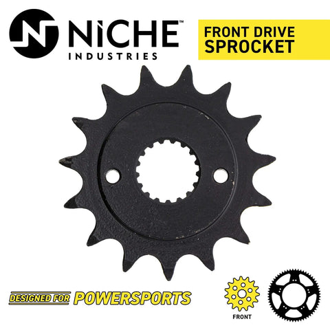 Honda Sportrax Drive Sprocket Chain Combo Front 15 Tooth 520V X Ring TRX400EX 1999 2004 upgrade smoother shifts torque