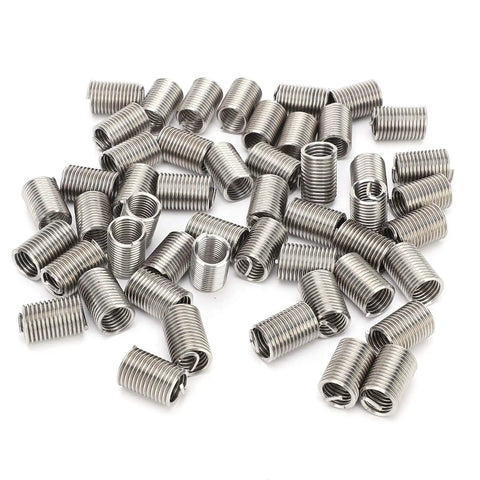 50 Piece Metric Helicoil Kit M10 X 1.5 X 2.5D Wire Thread Insert Sleeve Bushing For Thread Repair In Automotive Marine Machinery And Home DIY Projects