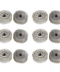 3600-Count Stainless Steel Ring-Shank Siding Nails, 1-3/4 Inch By 0.090 Inch, 15-Degree Wire-Collated Coil Nails With Full Round Head