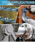 Built Tough Aluminum Flat Washers 100 Piece Pack 18X24X1.5mm Silver Metric Gasket Rings and Spacers shown in various applications.