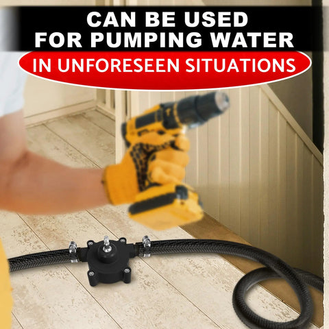 Portable Electric Drill Powered Water Transfer Pump for self priming liquid transfer from pools rain barrels garden watering