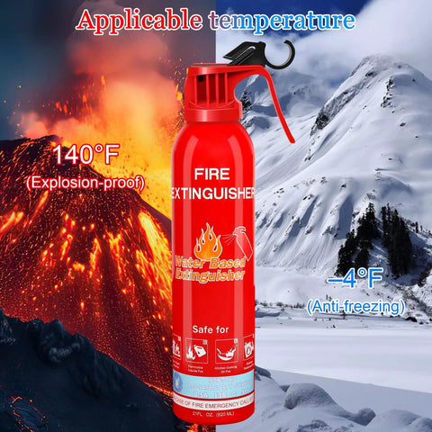 Premier One Pack ABC And K Rated Portable Fire Extinguisher For Home Car Boat Kitchen Garage With Dang Tough Temperature Resistant Build That Is Totally Legit And Ready To Roll