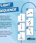 Flight sequence for Bulk Pack Of Twelve Wizard Rocket Building Kits For Intermediate Flyers