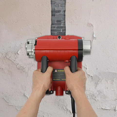 Heavy Duty Electric Wall Planer Chisel 4580W Motor Hits 3500 RPM To Whip Old Paint Putty And Coatings Loose Fast With Adjustable Depth Settings used to strip paint from wall.