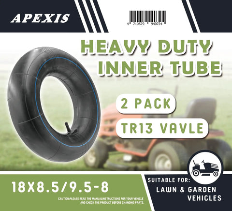 Two Pack Premium Replacement Tire Inner Tubes For 18x8.50/9.50-8 Fits 8 Inch Rims Durable For Lawn Mowers
