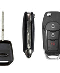 Replacement Toolbox Lock Cylinder With Ford Side Cut Keys for Toolbox Latch Kits displayed with Ford ignition keys.