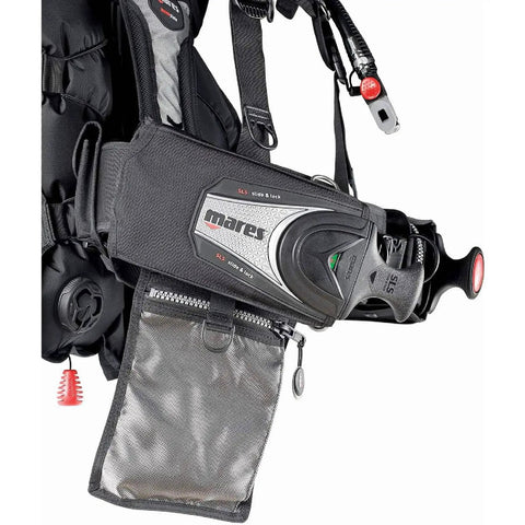Side view of Bolt SLS BCD Scuba Buoyancy Compensator Device for Unisex Divers Medium Size with 18.5 Kg Lift