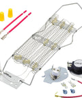 Heavy Duty Dryer Heating Element And Thermal Cutoff Kit For Whirlpool And Kenmore Dryers Replaces AP3109438 3399848 AP3094244 4391960 279816
