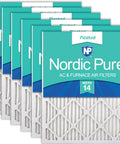 Pleated MERV 14 Air Filter 20 By 30 By 1 Inches Actual Size 19.75 By 29.75 By 0.75 6 Pack Top Rated High Efficiency Home HVAC Replacement
