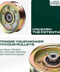 Heavy Duty Idler Pulley Replacement Built Rock Solid For Slick Bearing Spin And Grind Ready Performance Straight Drop In Fix compatible with Craftsman.