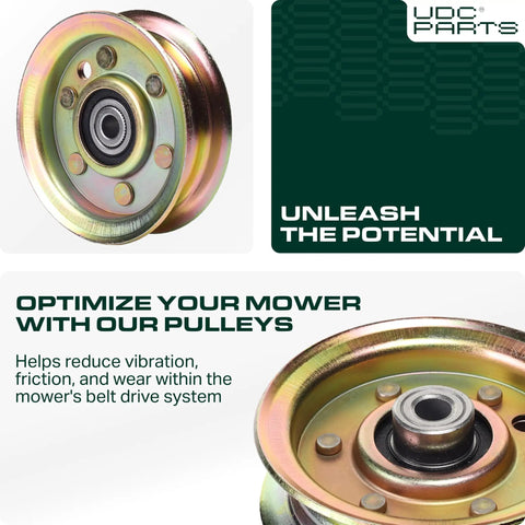 Heavy Duty Idler Pulley Replacement Built Rock Solid For Slick Bearing Spin And Grind Ready Performance Straight Drop In Fix compatible with Craftsman.